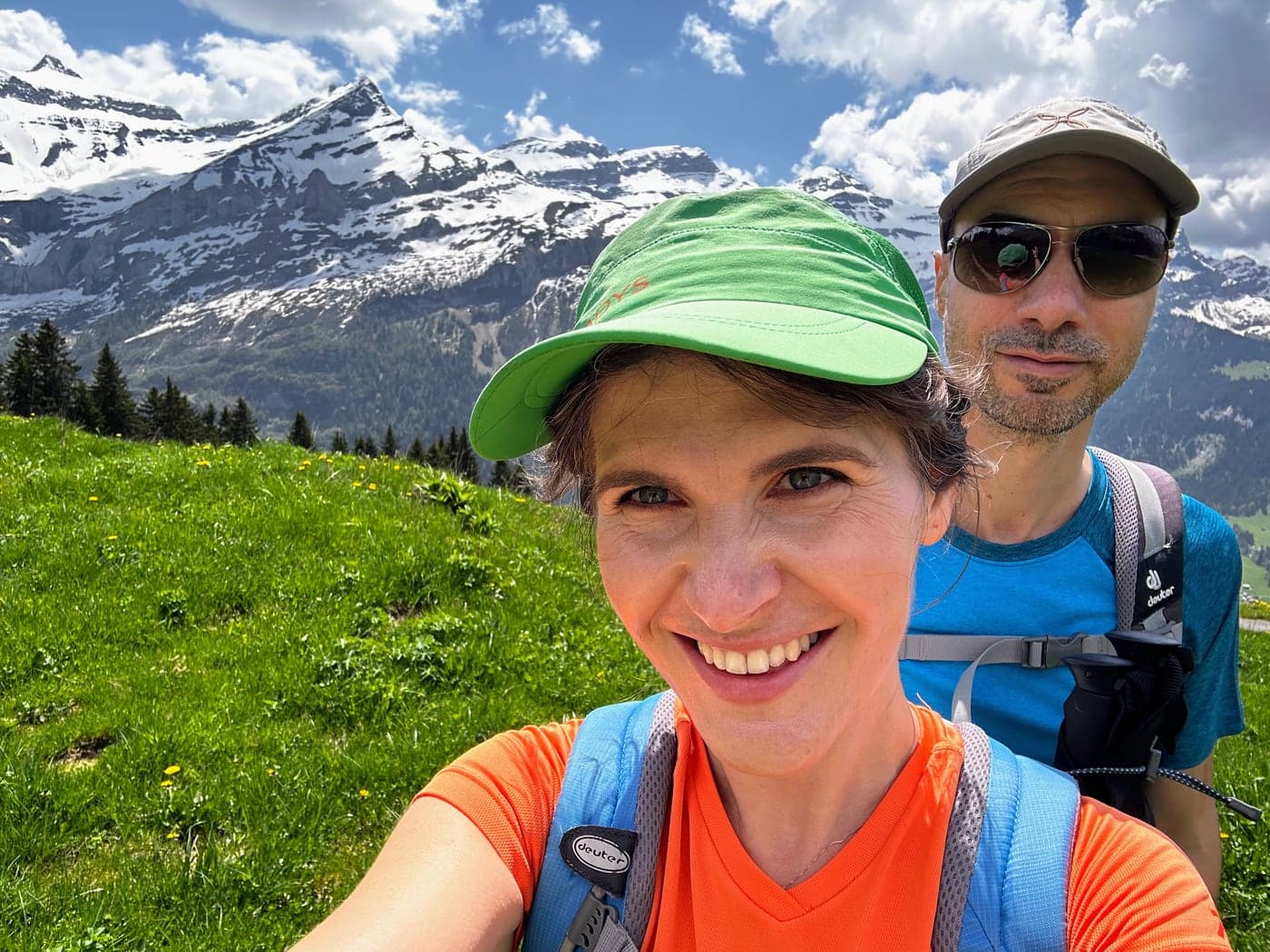 The Borgoway founders on a hike in the Alps